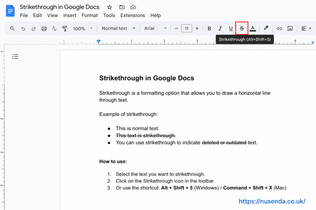 Strikethrough Google Docs: Easy Guide & Tips